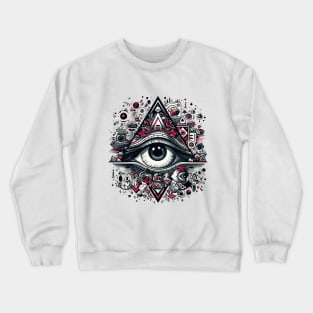 Illuminati pop logo Crewneck Sweatshirt